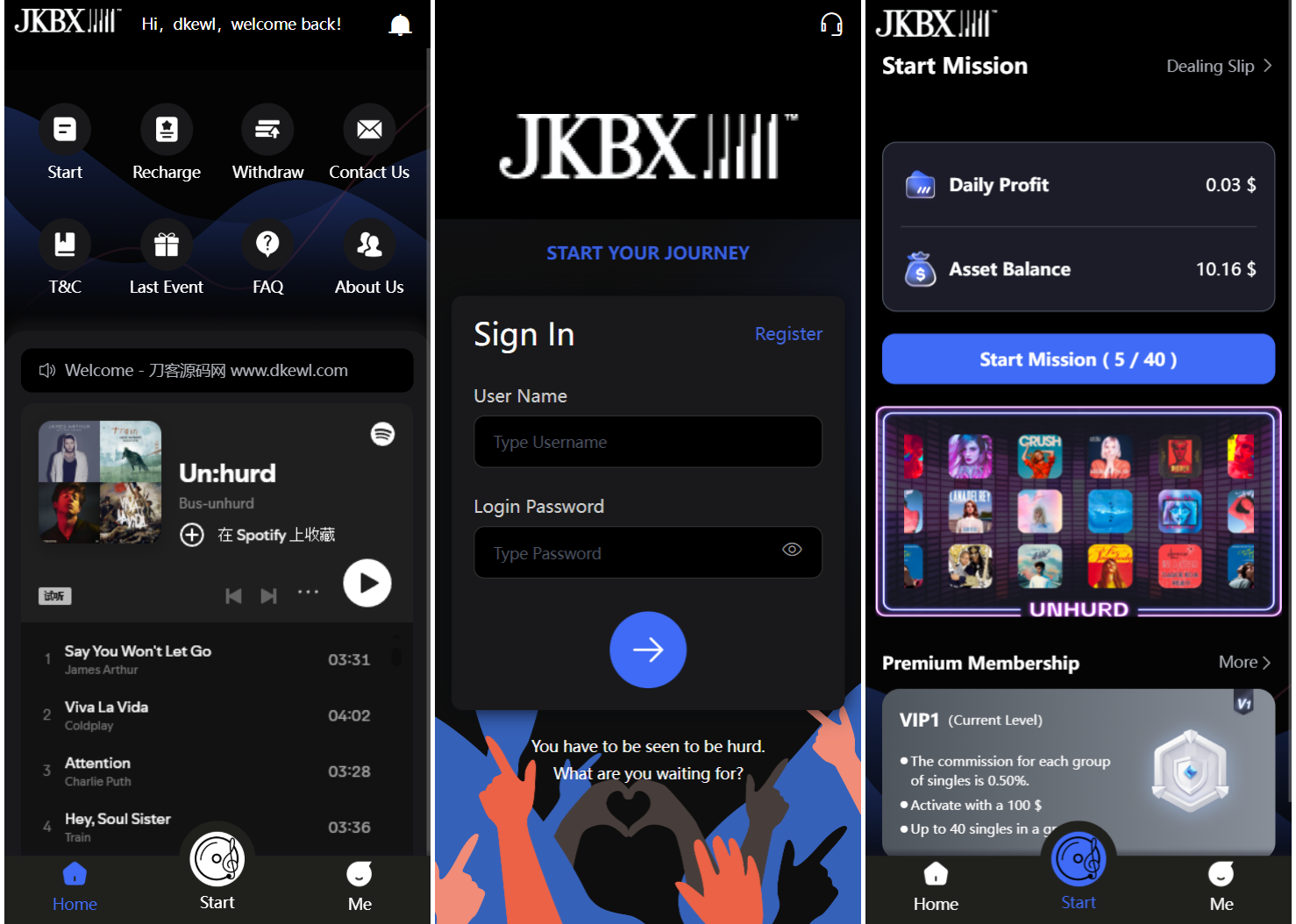 JKBX海外音乐抢单系统源码 Thinkphp框架 附教程-七星源码