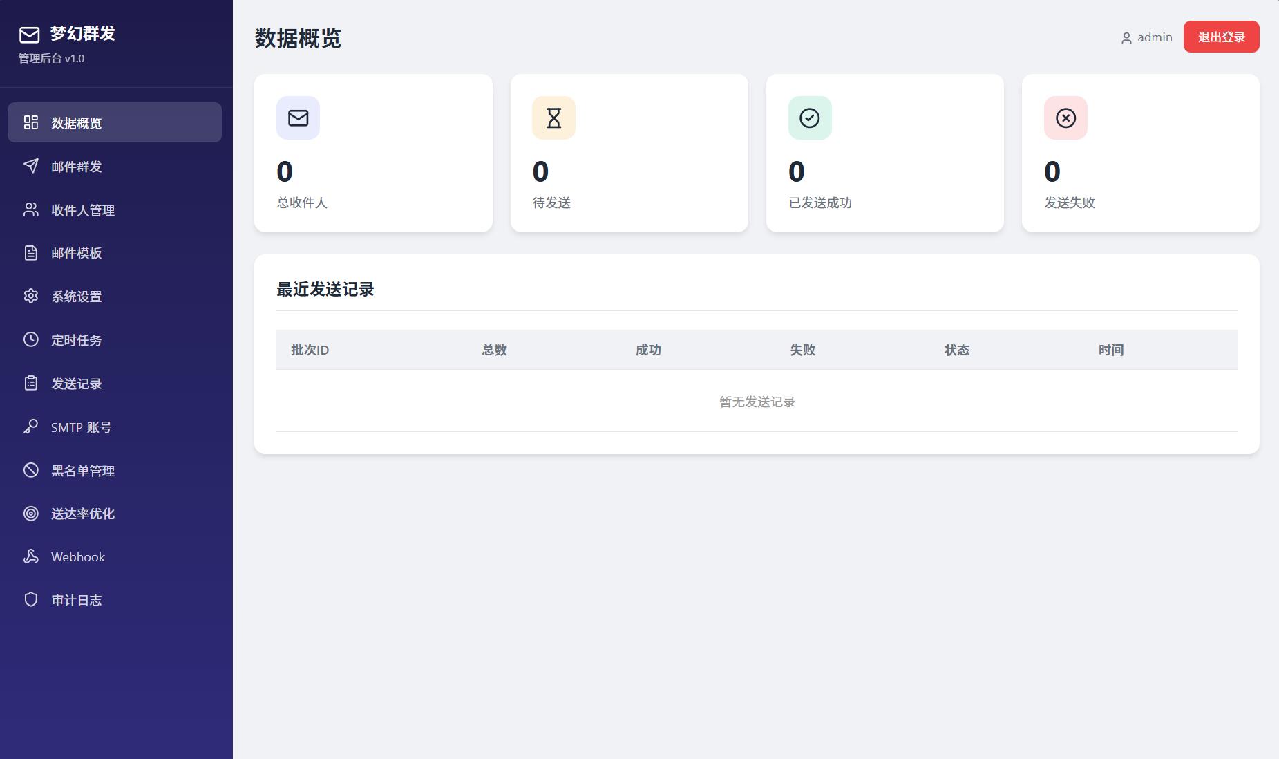 最新梦幻邮件群发系统1.0定时邮件-七星源码